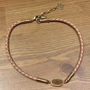 Kendra Scott Rose Gold Leather Braided Elisa